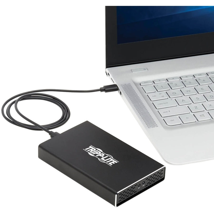 Eaton Tripp Lite Series U457-2M2-SATAG2 USB-C to Dual M.2 SATA SSD and HDD Enclosure Adapter