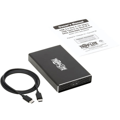 Eaton Tripp Lite Series U457-2M2-SATAG2 USB-C to Dual M.2 SATA SSD and HDD Enclosure Adapter