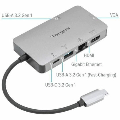 Targus DOCK419USZ Docking Station with 4K HDMI, VGA, Gigabit Ethernet, and 100W Power Delivery