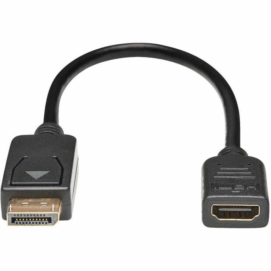 Eaton Tripp Lite Series DisplayPort to HDMI Adapter Converter, 1 ft. Black