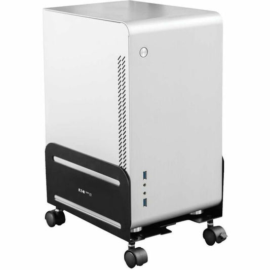 Eaton Tripp Lite Series Mobile CPU Caddy DCPU2 – Adjustable Width Computer Tower Stand with Locking Casters in Black