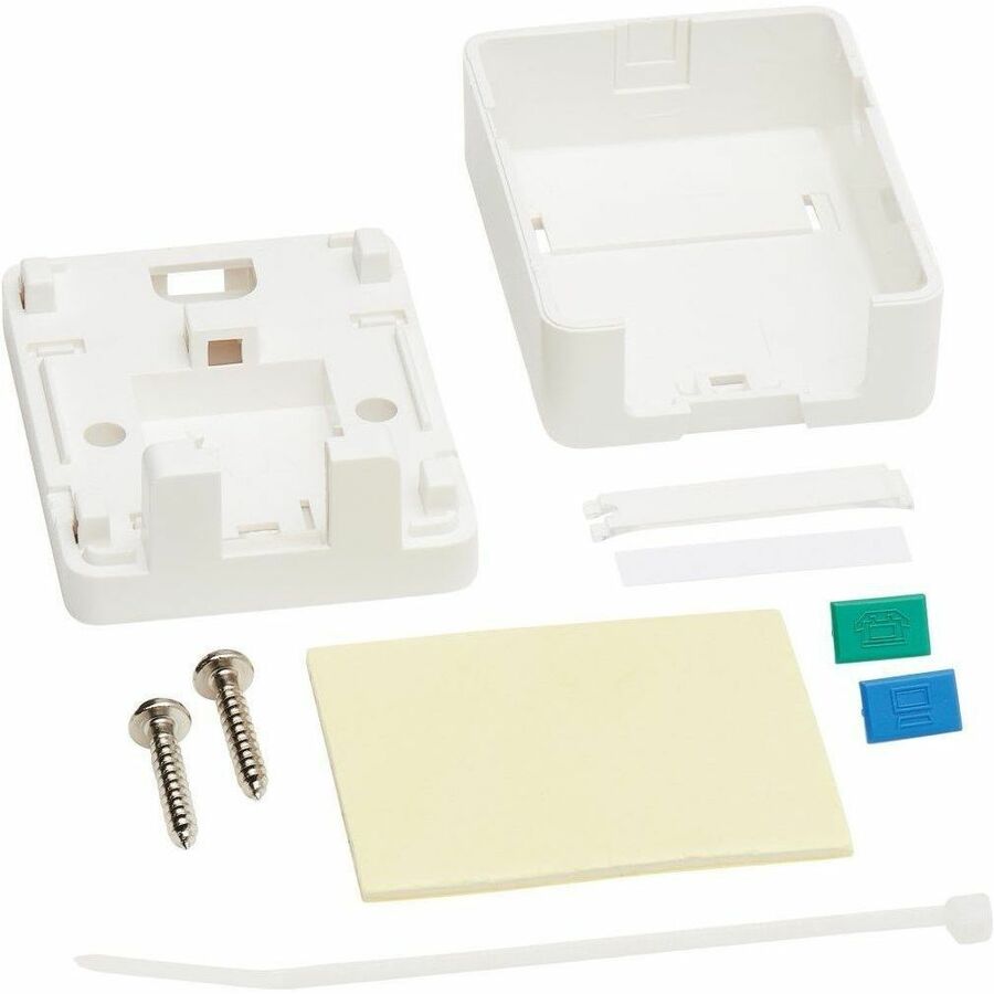 Eaton Tripp Lite Series Surface-Mount Box for Keystone Jack - 1 Port, White
