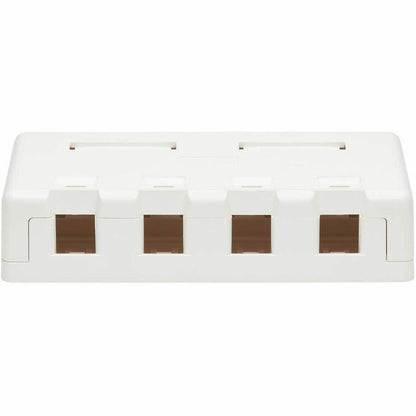 Eaton Tripp Lite Series Surface-Mount Box for Keystone Jacks - 4 Ports, White