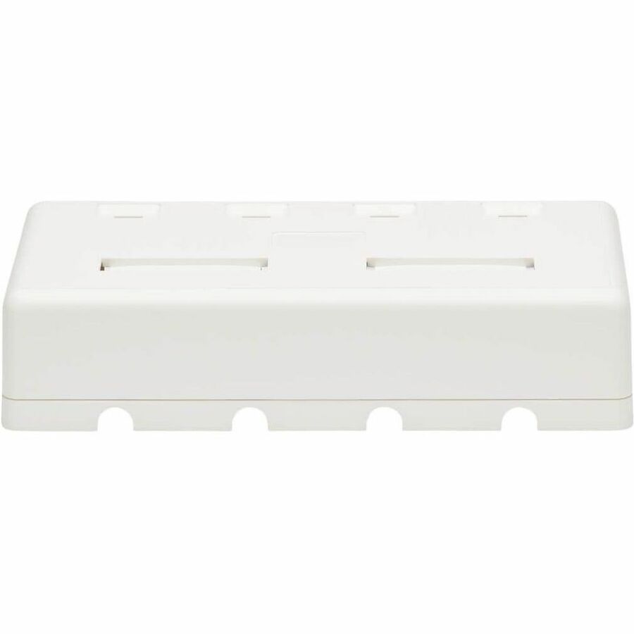Eaton Tripp Lite Series Surface-Mount Box for Keystone Jacks - 4 Ports, White