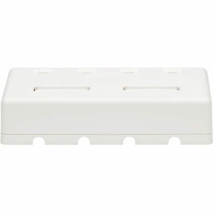 Eaton Tripp Lite Series Surface-Mount Box for Keystone Jacks - 4 Ports, White