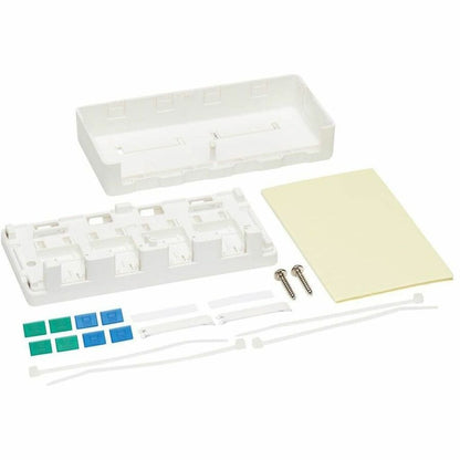 Eaton Tripp Lite Series Surface-Mount Box for Keystone Jacks - 4 Ports, White