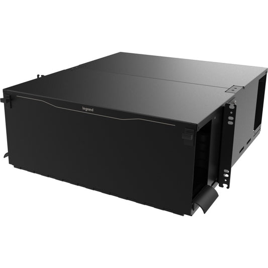 Legrand Group Ortronics Q-Series 4U Rack Mount Fiber Enclosure - Steel Black