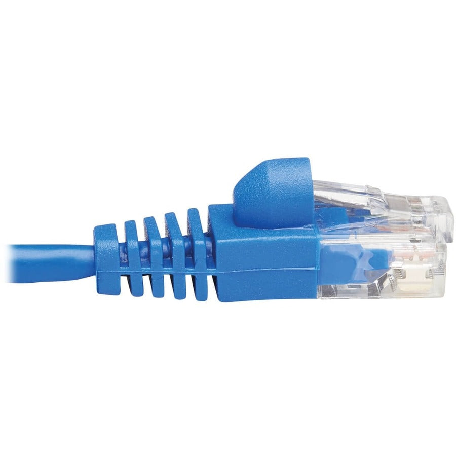 Eaton Tripp Lite Series Cat6a 10G Snagless Slim UTP Ethernet Cable - 25 ft. Blue