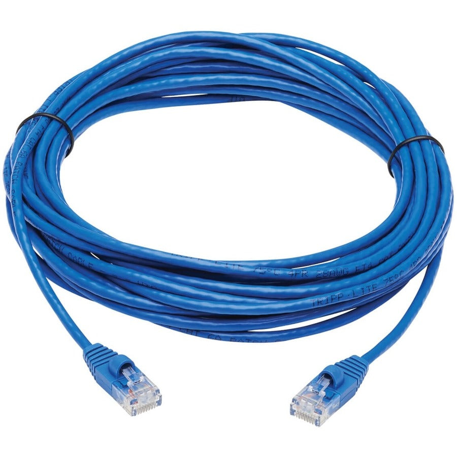Eaton Tripp Lite Series Cat6a 10G Snagless Slim UTP Ethernet Cable - 25 ft. Blue