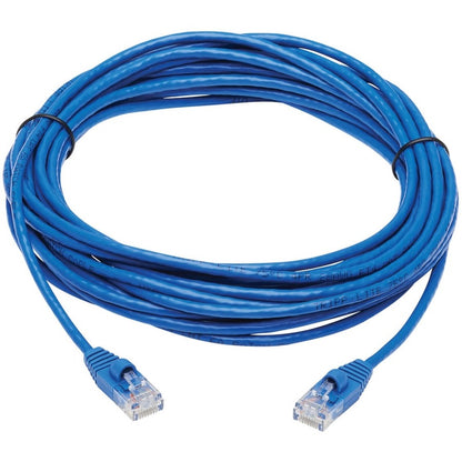 Eaton Tripp Lite Series Cat6a 10G Snagless Slim UTP Ethernet Cable - 25 ft. Blue