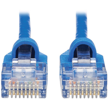 Eaton Tripp Lite Series Cat6a 10G Snagless Slim UTP Ethernet Cable - 25 ft. Blue