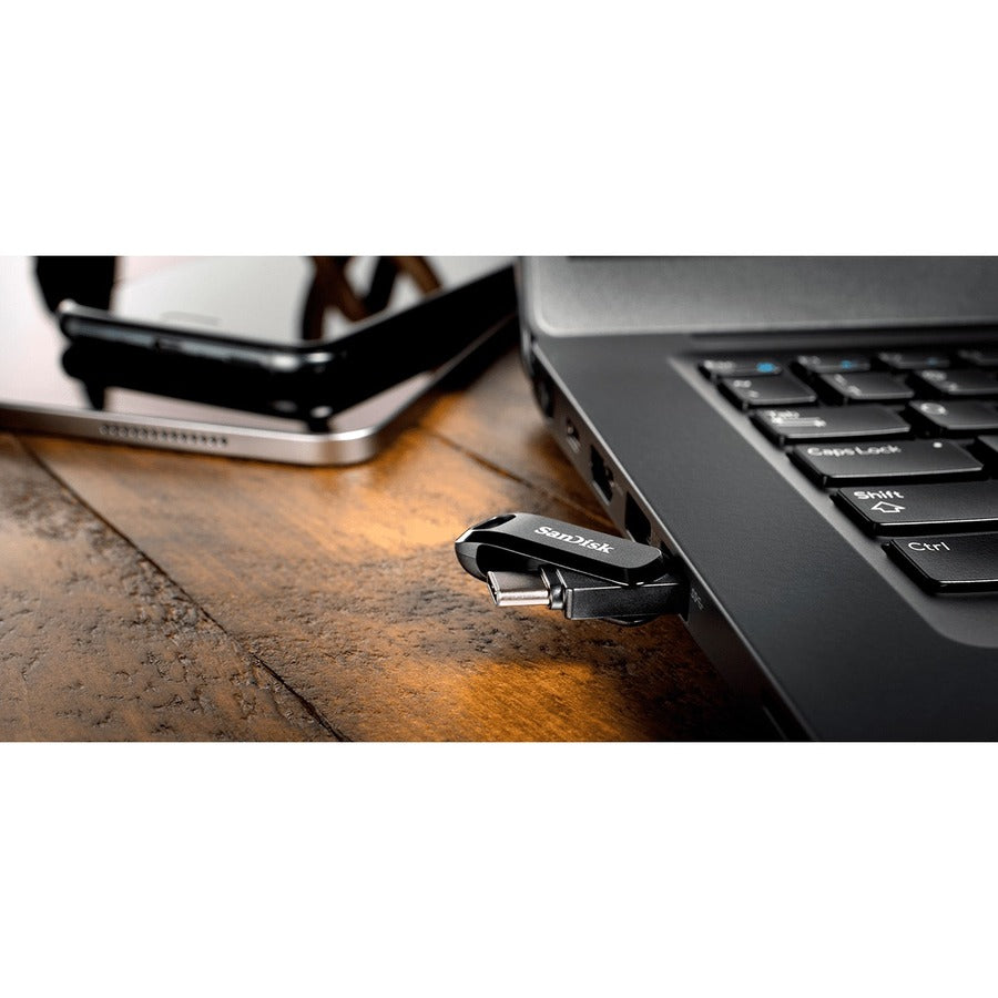 Western Digital SanDisk Ultra Dual Drive Go USB Type-C 256GB - Reversible Dual-Interface Flash Drive with Auto Backup and Fast Data Transfer