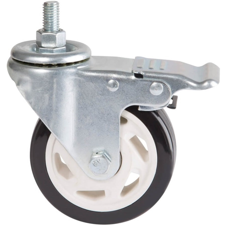 Eaton Tripp Lite Series Locking Swivel Casters for Rolling TV/Monitor Carts - 4 inch Heavy-Duty Steel Wheels