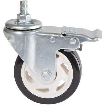 Eaton Tripp Lite Series Locking Swivel Casters for Rolling TV/Monitor Carts - 4 inch Heavy-Duty Steel Wheels