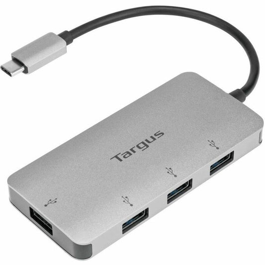 Targus USB-C to 4-Port USB-A Hub - Compact External USB 3.0 Hub for Mac and Windows