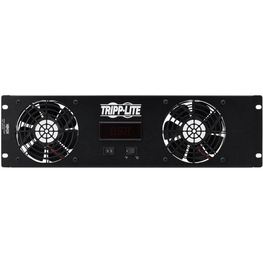 Eaton Tripp Lite SRFAN3UTEMP Fan Tray with Temperature Sensor and Blanking Panel for 19-inch Rack Enclosures
