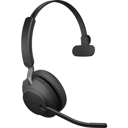 Jabra Evolve2 65 Wireless Mono Headset with Bluetooth and USB Type A - Black