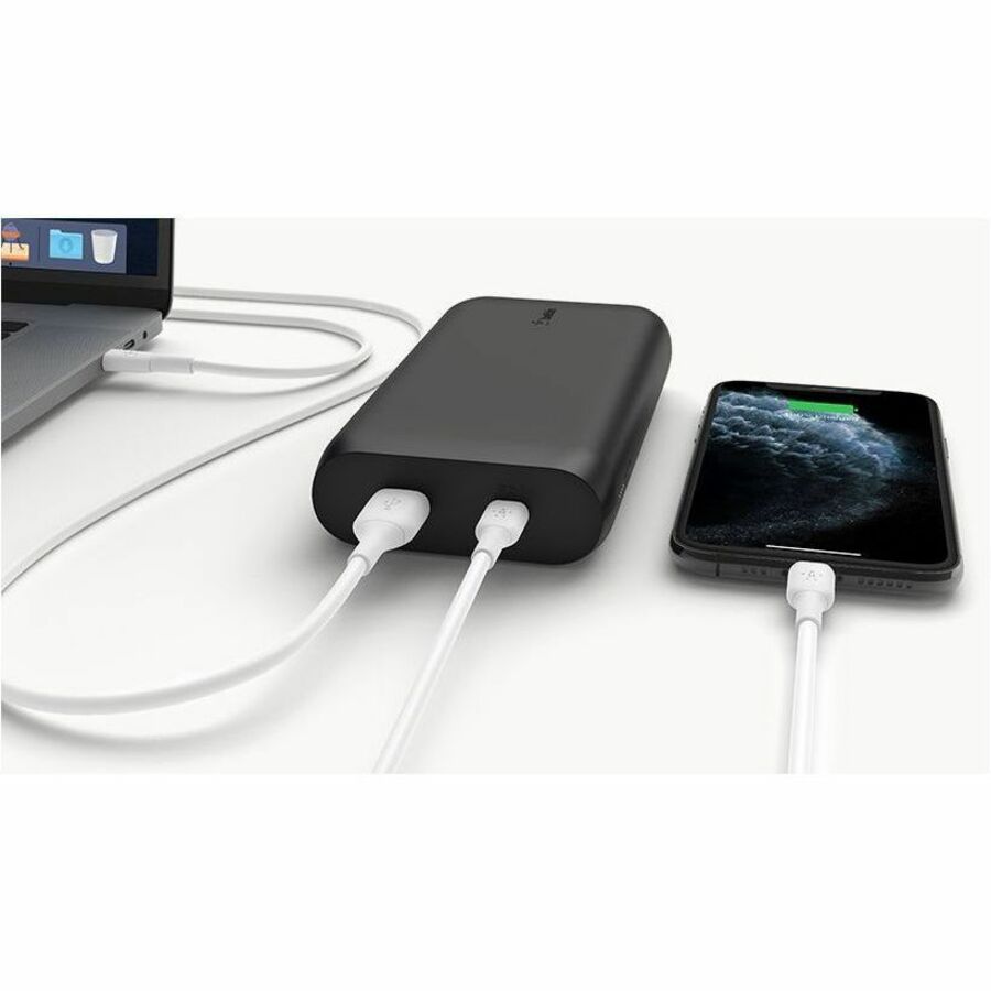 Belkin BoostCharge USB-C PD Power Bank 20K – 30W, 2 Ports, Portable 20,000 mAh Charger for MacBook, iPad, iPhone, and More