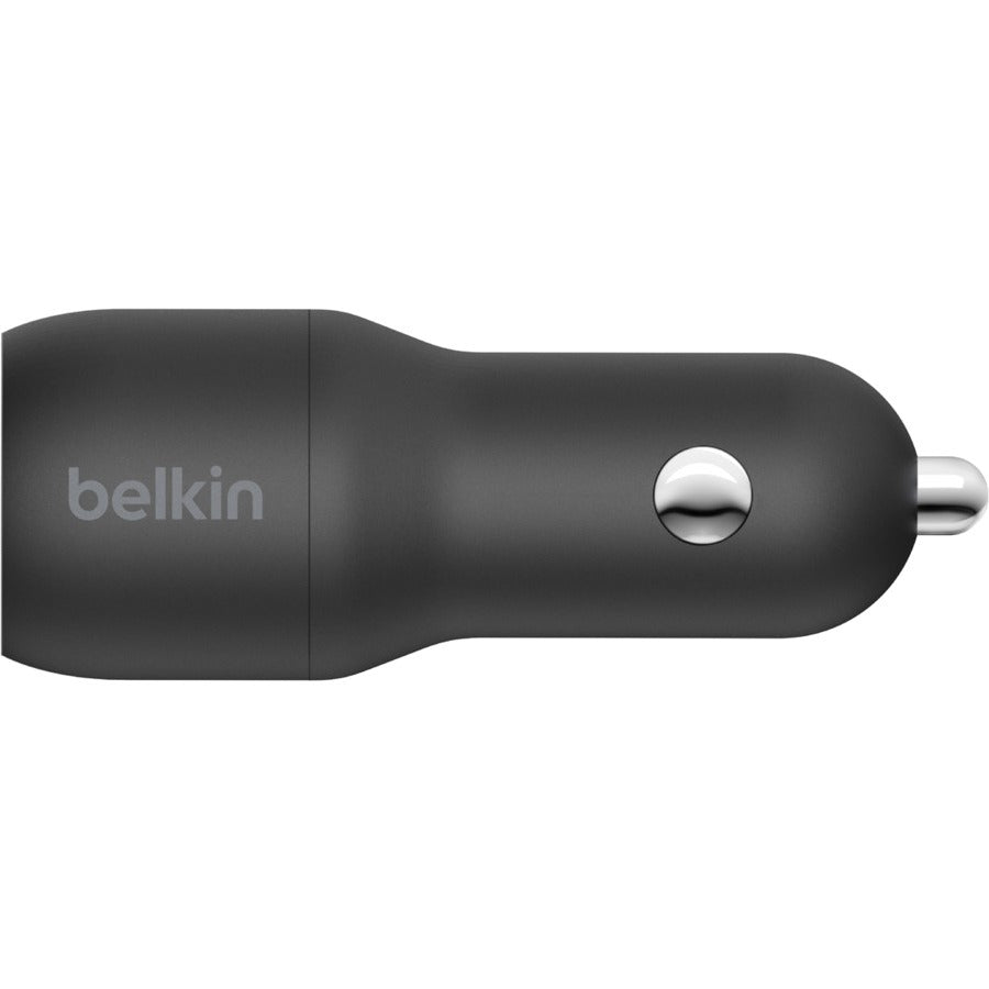 Belkin BoostCharge Dual USB-A Car Charger 24W with USB-A to Lightning Cable