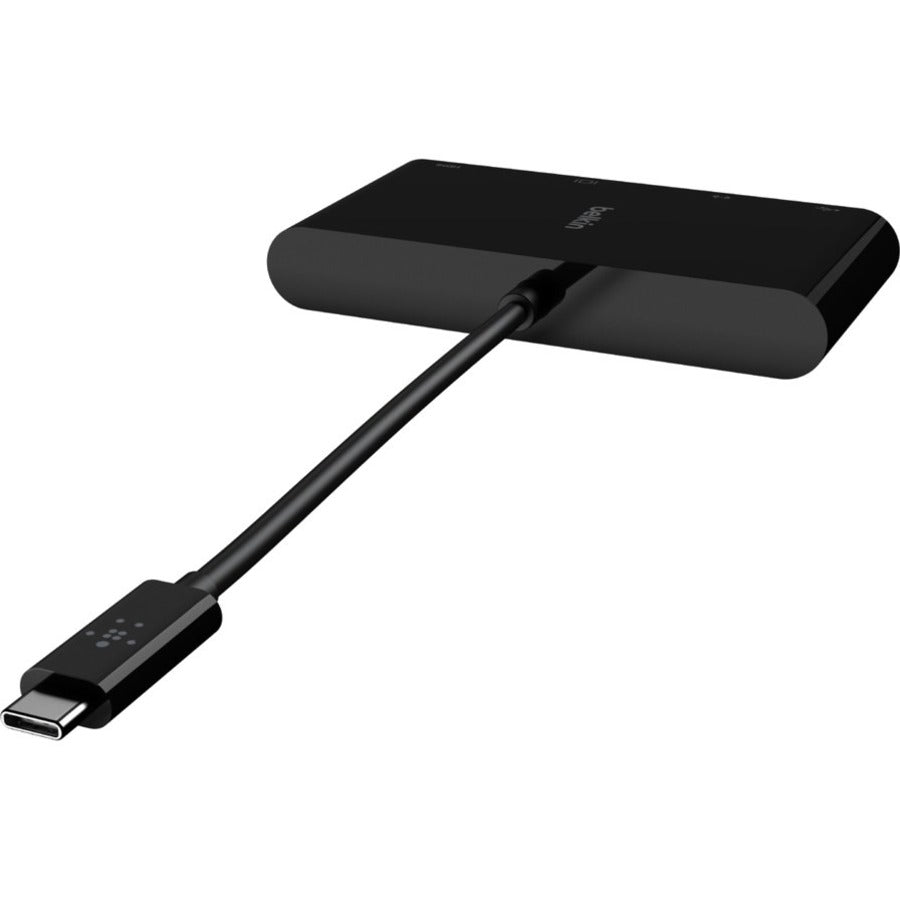 Belkin USB-C Multiport Adapter with HDMI, USB-A 3.0, VGA, and Ethernet – Supports 4K Resolution