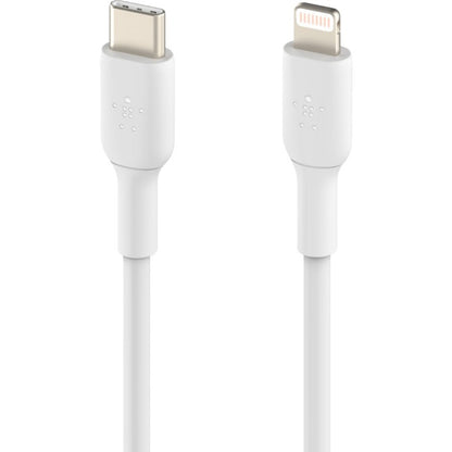 Belkin BoostCharge USB-C to Lightning Cable (1 Meter / 3.3 Feet, White) for Fast Charging and Data Transfer