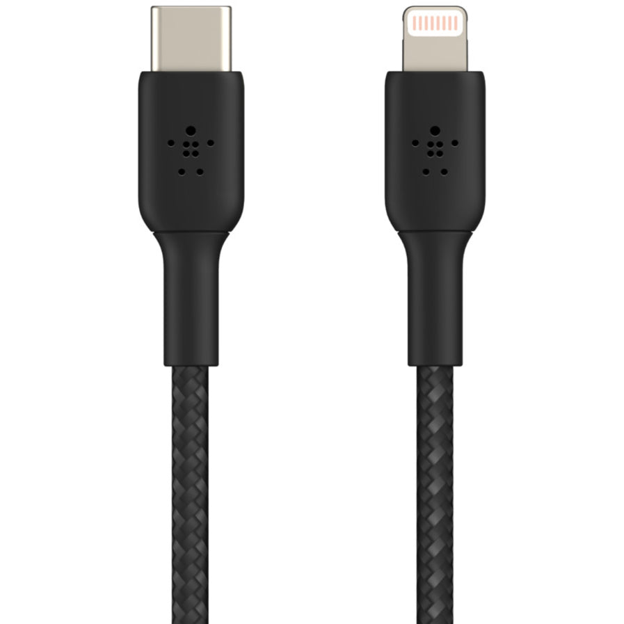 Belkin Braided USB-C to Lightning Cable (1m / 3.3ft) – Fast Charging & Durable Data Transfer for iPhone & iPad