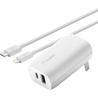 Belkin Braided USB-C to Lightning Cable (2m / 6.6ft) — Fast Charging & Data Transfer for Apple Devices