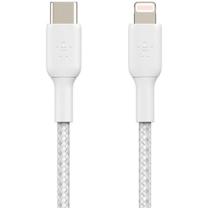 Belkin Braided USB-C to Lightning Cable (2m / 6.6ft) — Fast Charging & Data Transfer for Apple Devices