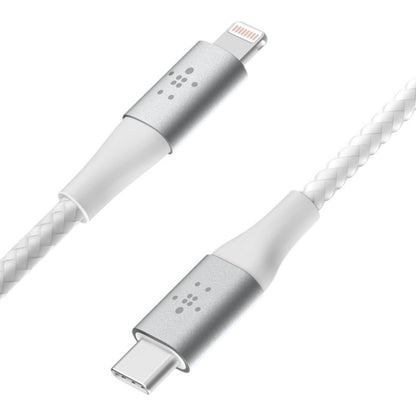 Belkin Braided USB-C to Lightning Cable (2m / 6.6ft) — Fast Charging & Data Transfer for Apple Devices