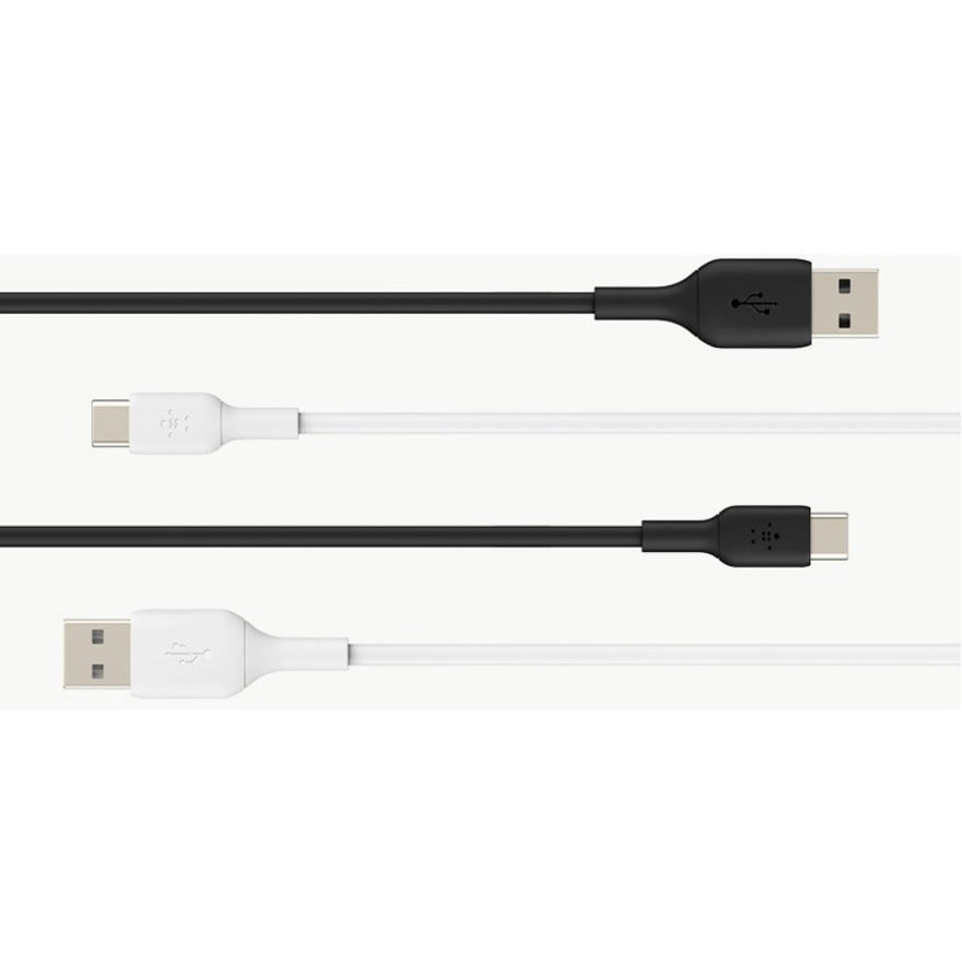 Belkin BoostCharge USB-C to USB-A Cable (1 Meter / 3.3 Feet, White) for Fast Data Transfer and Charging