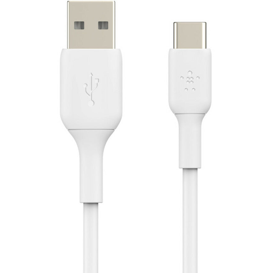 Belkin BoostCharge USB-C to USB-A Cable (1 Meter / 3.3 Feet, White) for Fast Data Transfer and Charging