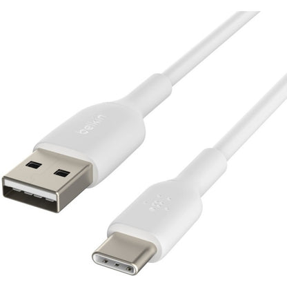 Belkin BoostCharge USB-C to USB-A Cable (1 Meter / 3.3 Feet, White) for Fast Data Transfer and Charging