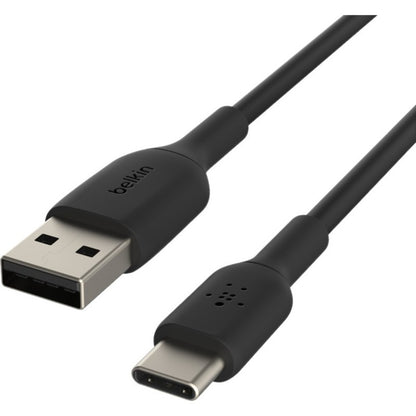 Belkin BoostCharge USB-C to USB-A Cable (2m / 6.6ft, Black) – Durable Fast-Charging Data Transfer Cable