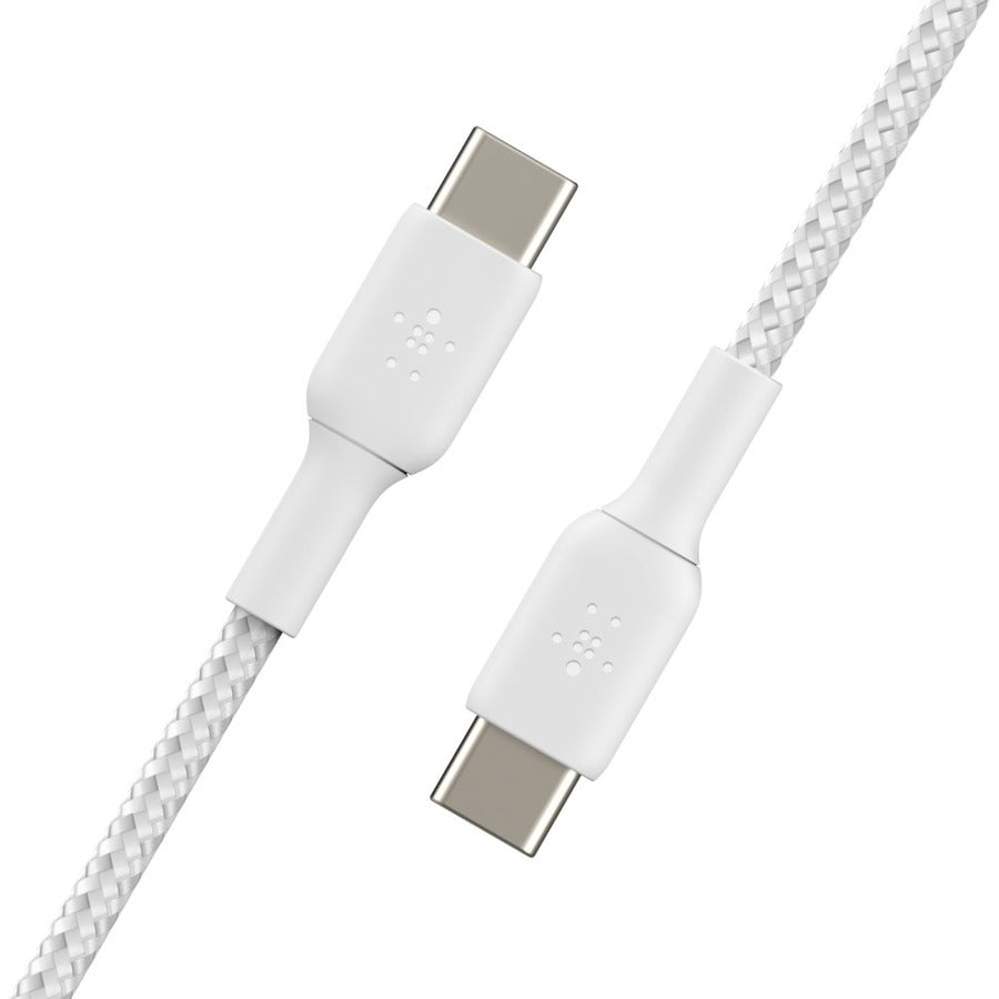 Belkin Braided USB-C to USB-C Cable (1m / 3.3ft) - Fast Charging & Data Transfer