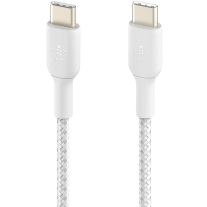 Belkin Braided USB-C to USB-C Cable (1m / 3.3ft) - Fast Charging & Data Transfer
