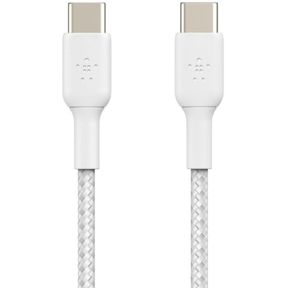 Belkin Braided USB-C to USB-C Cable (1m / 3.3ft) - Fast Charging & Data Transfer