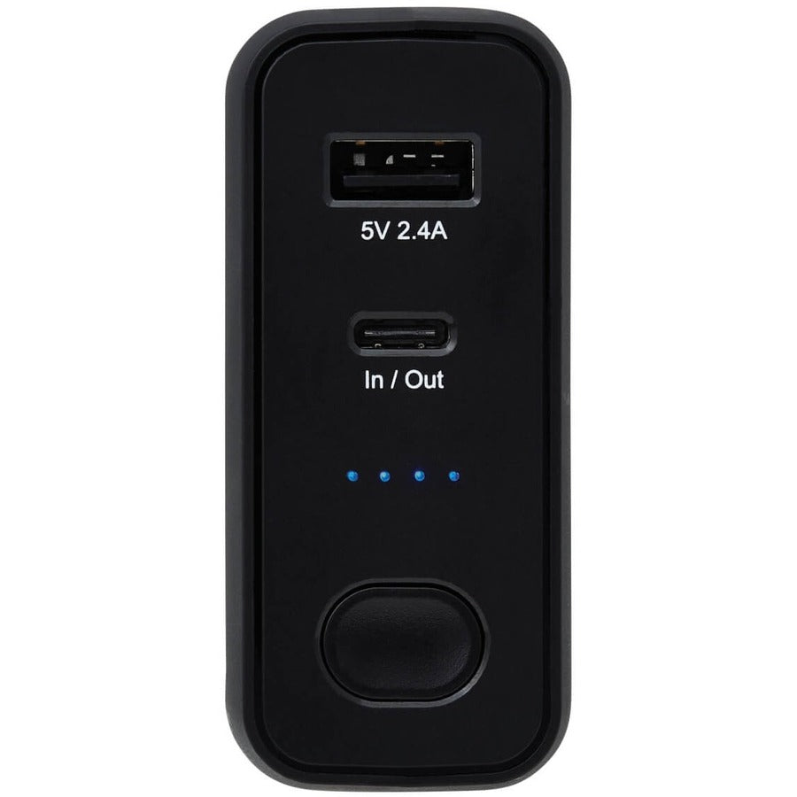 Eaton Tripp Lite Series Portable 5000mAh Power Bank with Wall Charger - Black