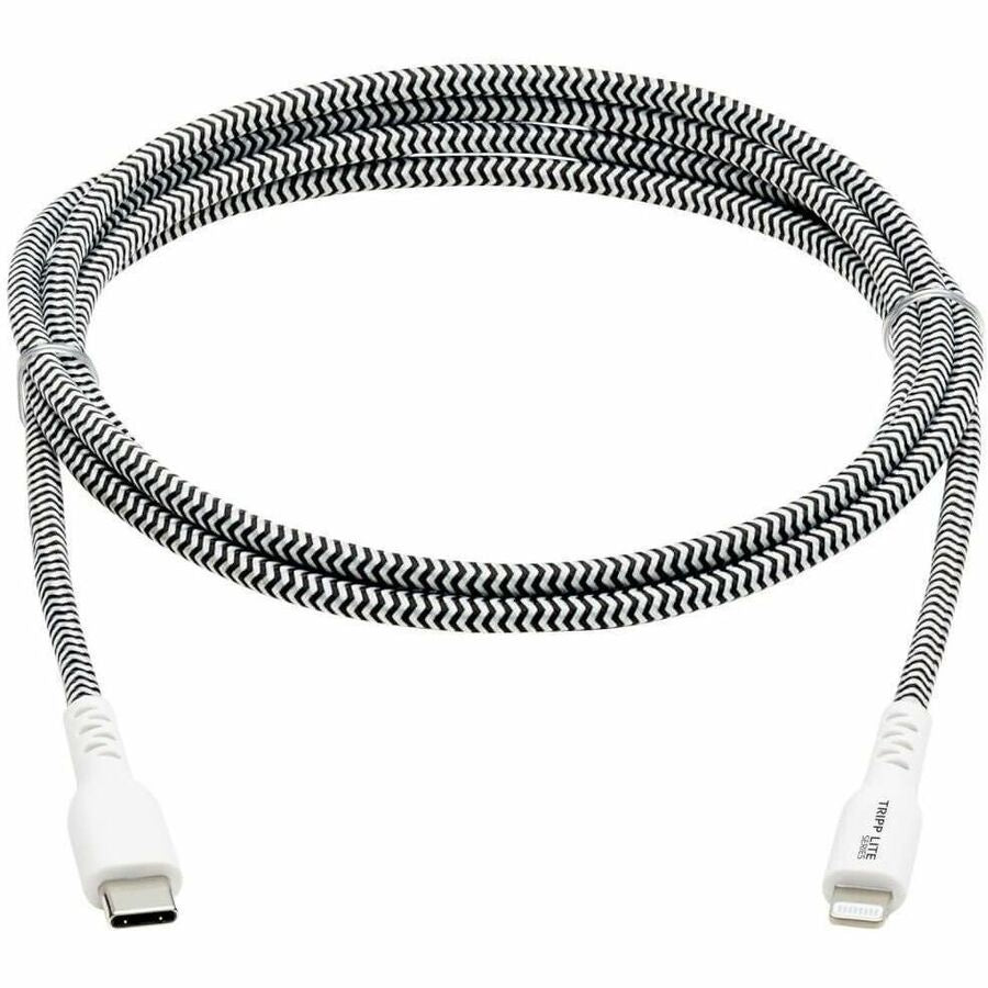 Eaton Tripp Lite Series Heavy-Duty USB-C to Lightning Cable (M102-006-HD) – 6 ft. MFi Certified Data Transfer and Charging Cord for Apple Devices