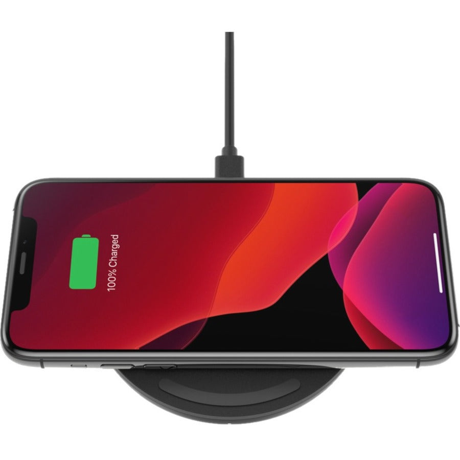 Belkin BoostCharge 10W Wireless Charging Pad with Quick Charge 3.0 Wall Adapter and Cable