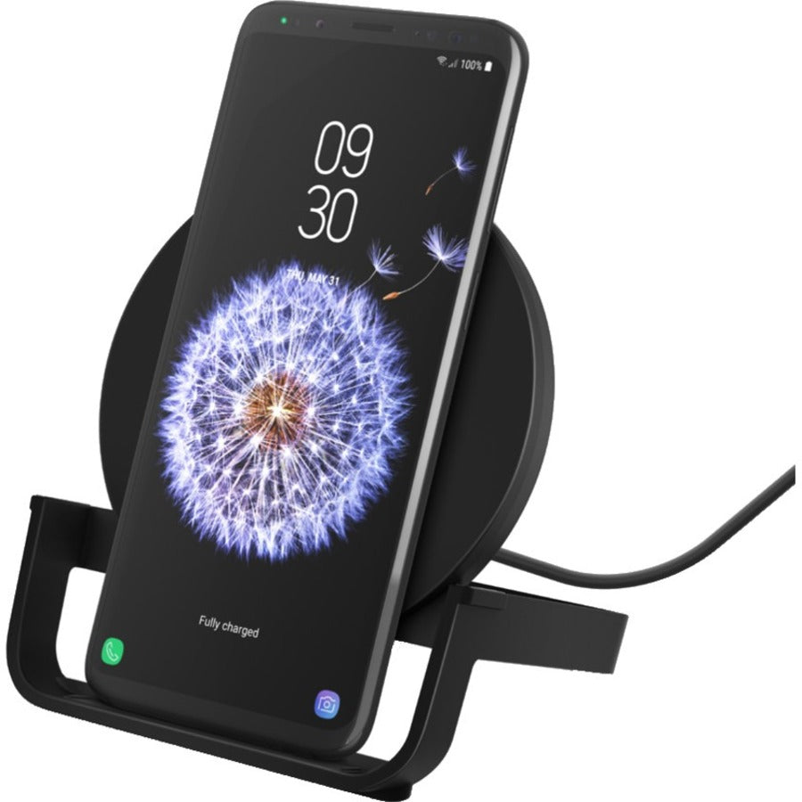 Belkin BoostCharge Wireless Charging Stand 10W – Fast Qi Wireless Charger with Case Compatibility and LED Indicator