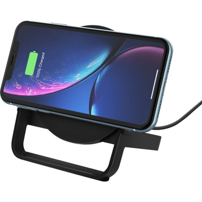 Belkin BoostCharge Wireless Charging Stand 10W – Fast Qi Wireless Charger with Case Compatibility and LED Indicator