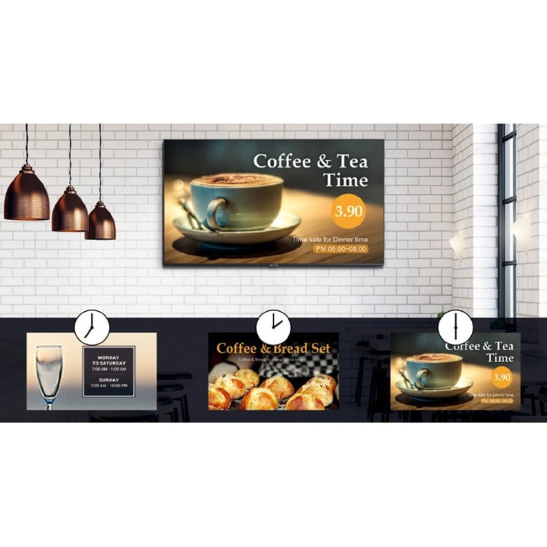 Samsung QE75T 75-Inch 4K UHD Digital Signage Display with Crystal UHD and Remote Management