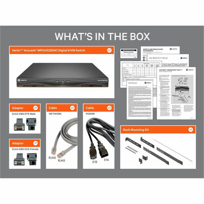 Vertiv Avocent MPU KVM Switch - 32 Port with Remote Access and Security Features