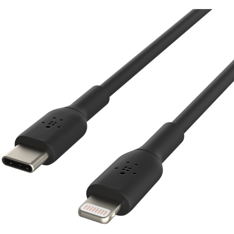 Belkin BoostCharge USB-C to Lightning Cable (1 meter / 3.3 ft, Black) for iPhone and iPad