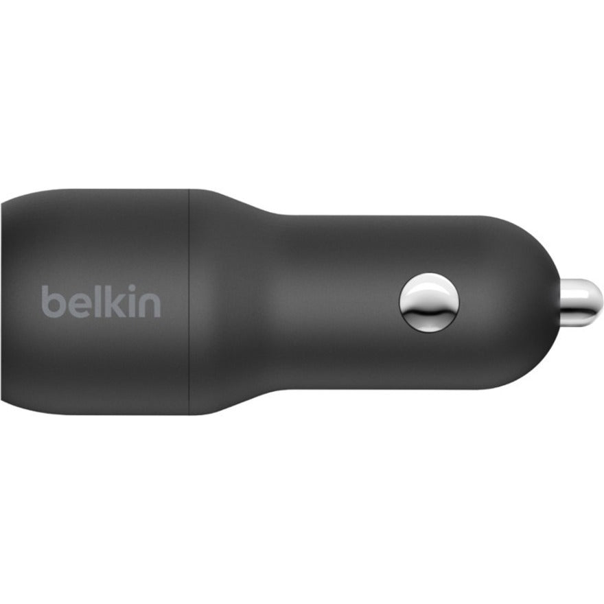 Belkin BoostCharge CCB001BTBK Dual USB-A Car Charger 24W for Fast Charging