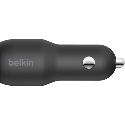 Belkin BoostCharge CCB001BTBK Dual USB-A Car Charger 24W for Fast Charging