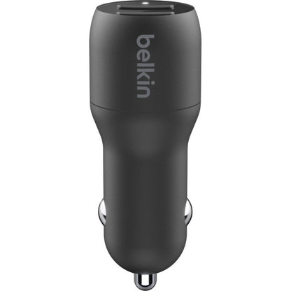 Belkin BoostCharge CCB001BTBK Dual USB-A Car Charger 24W for Fast Charging