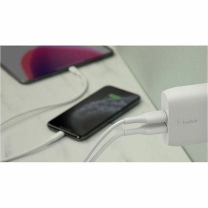 Belkin BoostCharge Dual USB-A Wall Charger 24W with USB-A to USB-C Cable