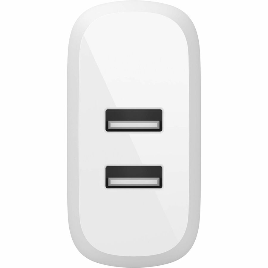 Belkin BoostCharge Dual USB-A Wall Charger 24W with USB-A to USB-C Cable