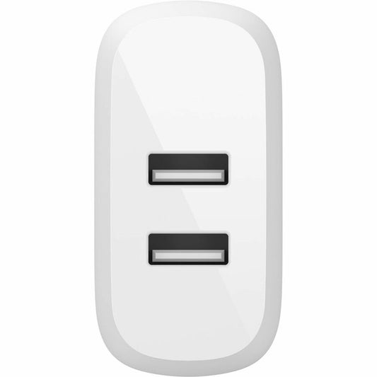 Belkin BoostCharge Dual USB-A Wall Charger 24W with USB-A to USB-C Cable